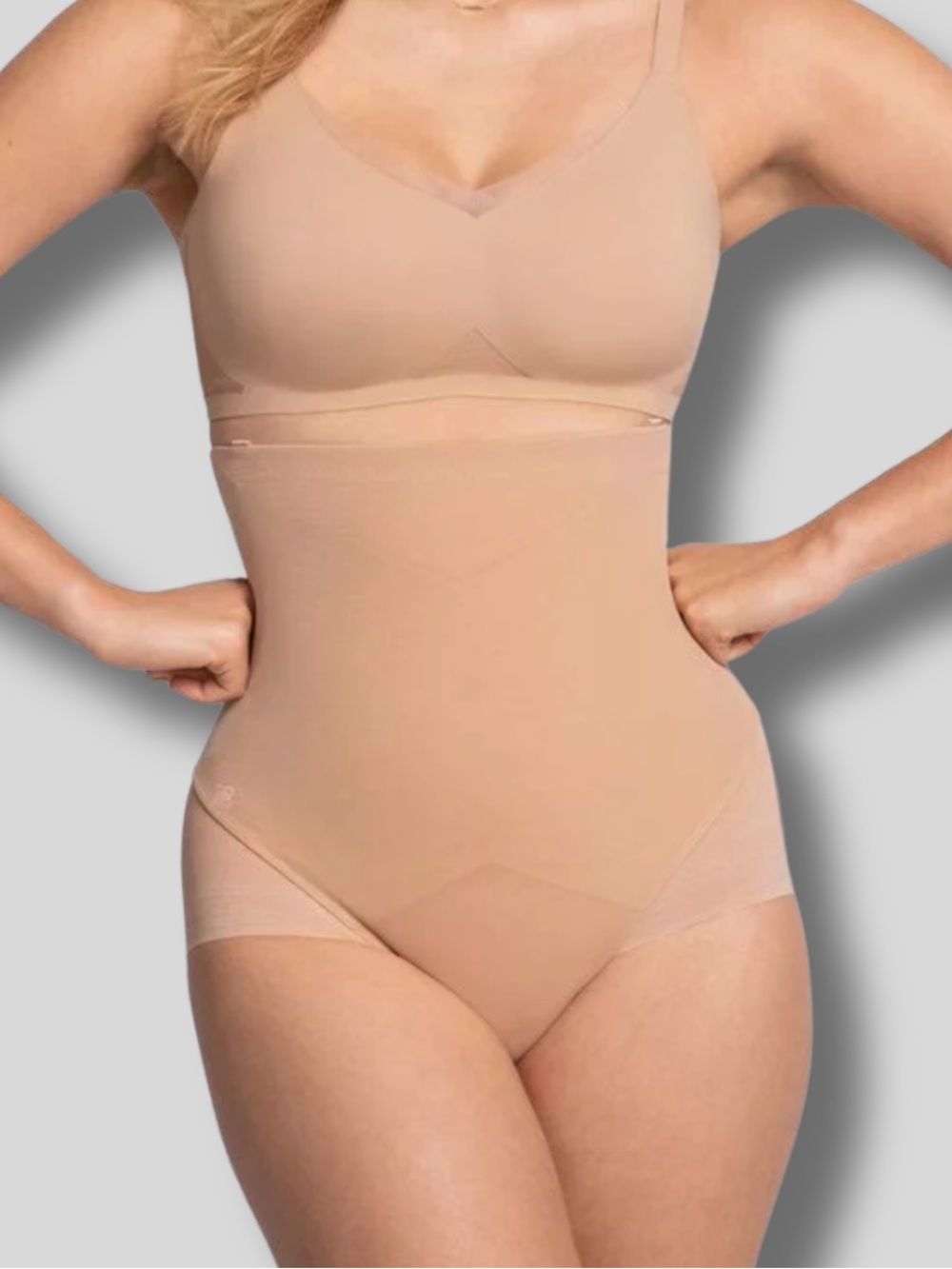 NWT Honeylove SuperPower Brief Seamless High-Waist in Nude